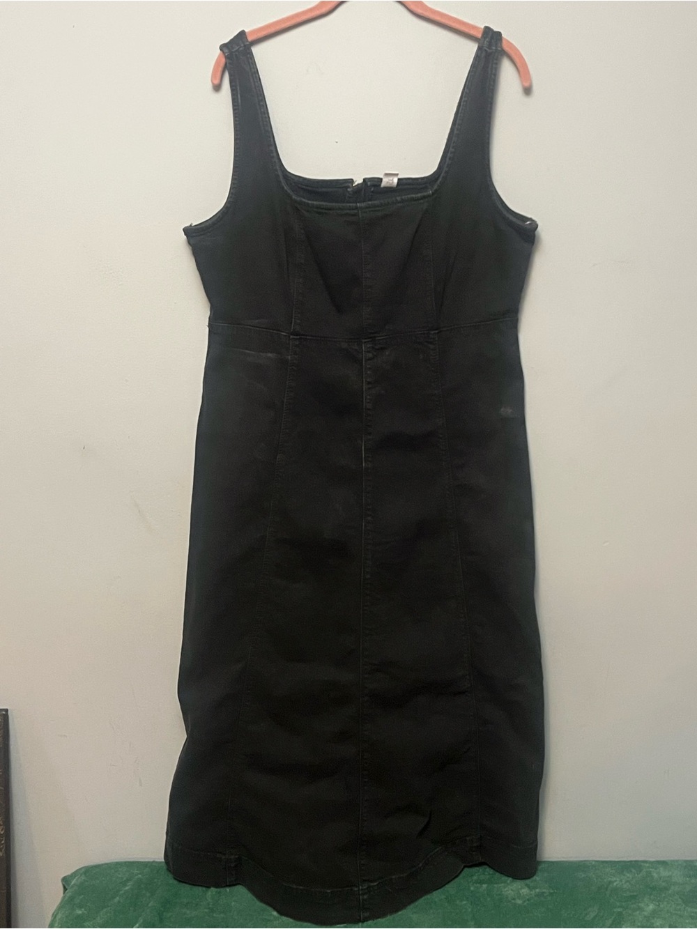 Old Navy Black Midi Tank Dress